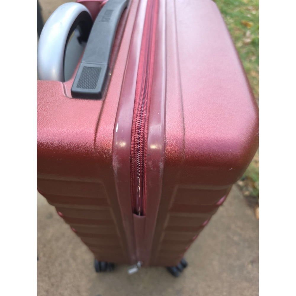 Hartmann Hardside Spinner Red Burgundy Travel Luggage 19x14x9.5 - Picture 5 of 12